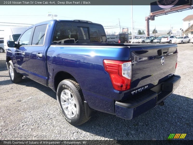 Deep Blue Pearl / Black 2018 Nissan Titan SV Crew Cab 4x4