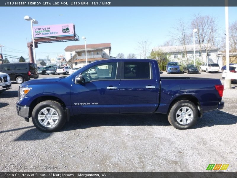 Deep Blue Pearl / Black 2018 Nissan Titan SV Crew Cab 4x4