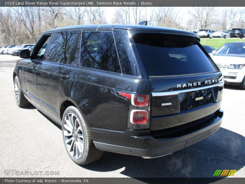 Santorini Black Metallic / Ebony 2018 Land Rover Range Rover Supercharged LWB