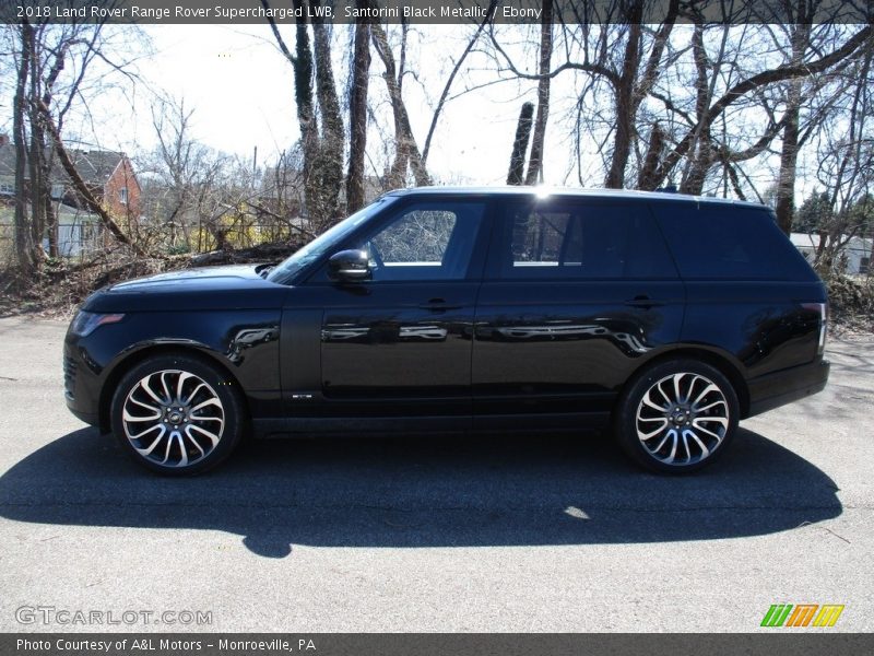 Santorini Black Metallic / Ebony 2018 Land Rover Range Rover Supercharged LWB