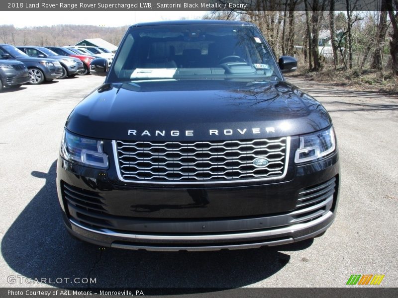 Santorini Black Metallic / Ebony 2018 Land Rover Range Rover Supercharged LWB