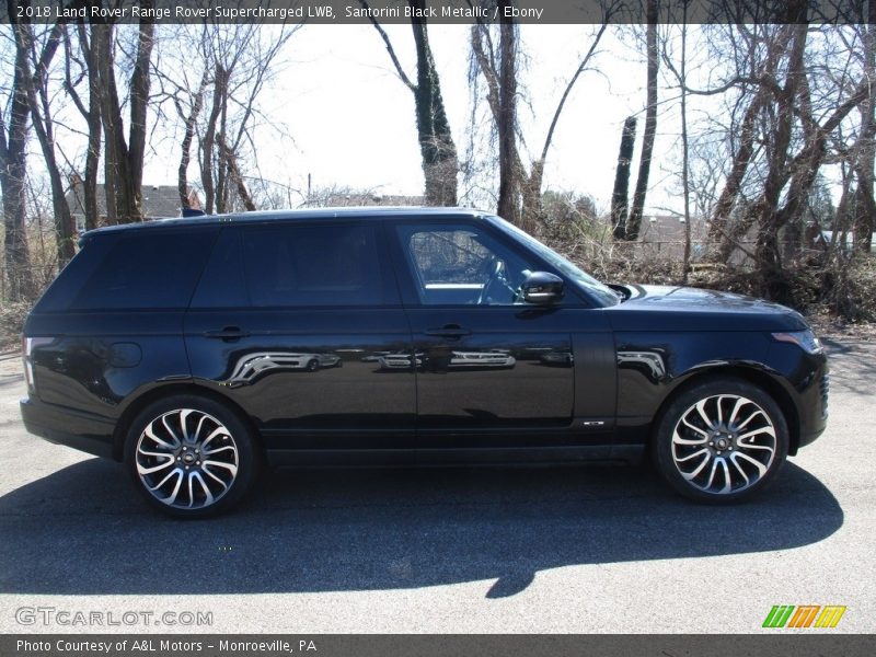 Santorini Black Metallic / Ebony 2018 Land Rover Range Rover Supercharged LWB