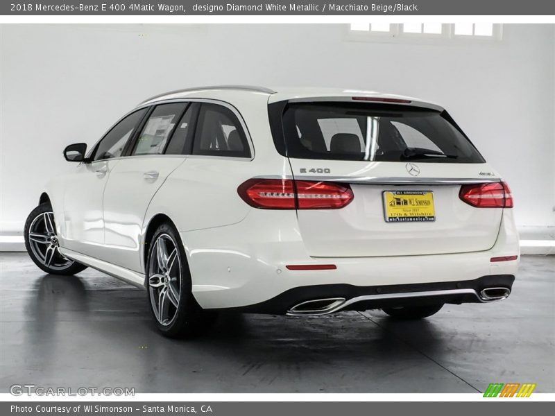 designo Diamond White Metallic / Macchiato Beige/Black 2018 Mercedes-Benz E 400 4Matic Wagon