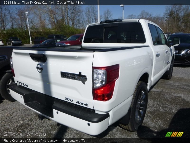 Glacier White / Black 2018 Nissan Titan SV Crew Cab 4x4