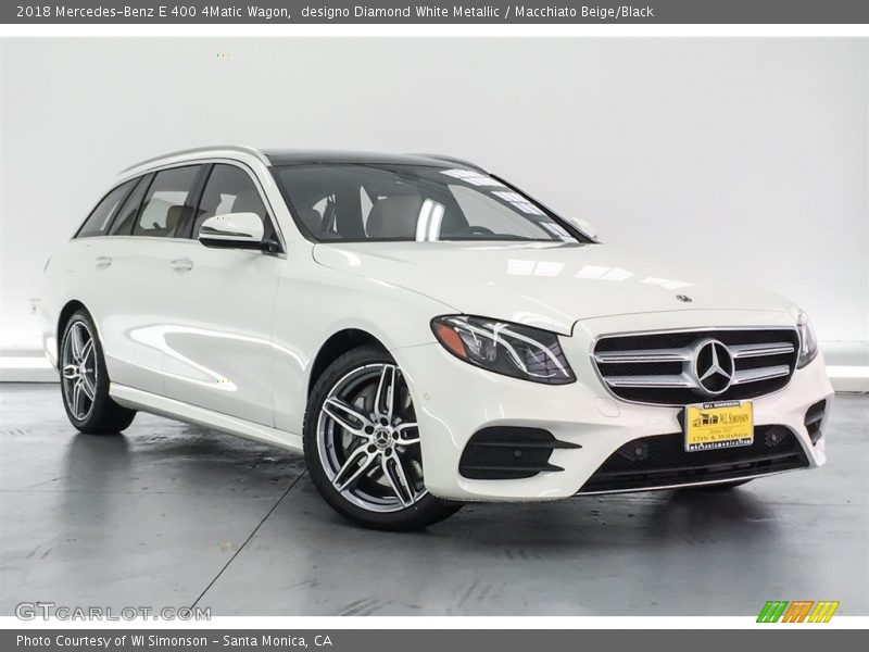 designo Diamond White Metallic / Macchiato Beige/Black 2018 Mercedes-Benz E 400 4Matic Wagon