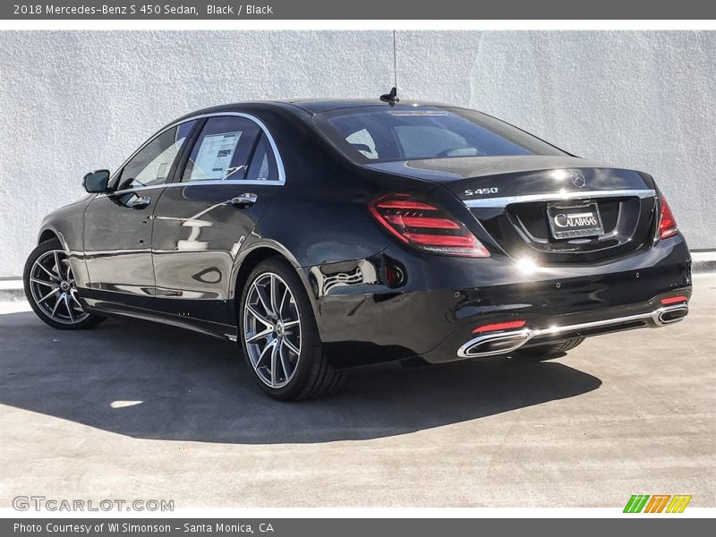 Black / Black 2018 Mercedes-Benz S 450 Sedan