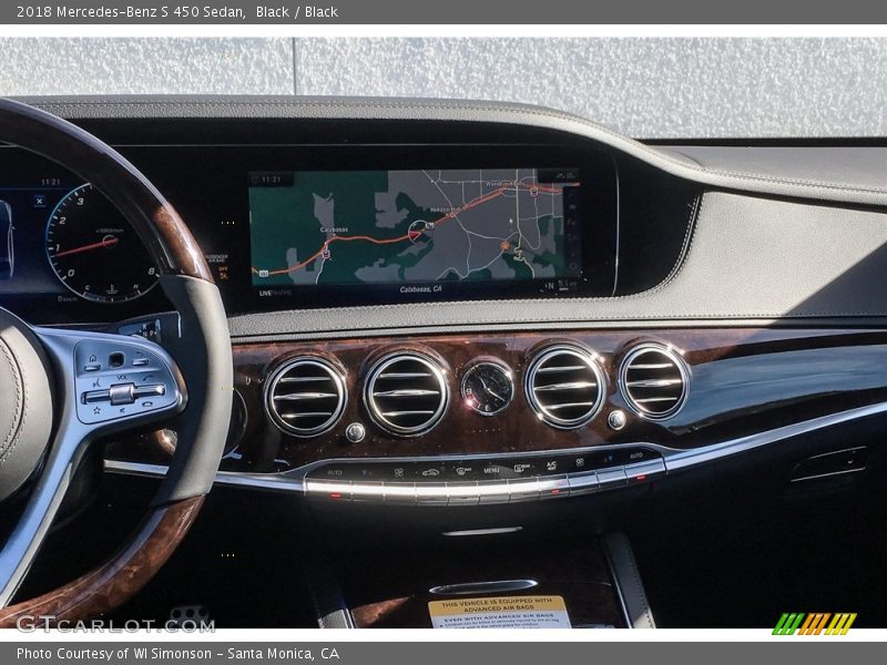 Black / Black 2018 Mercedes-Benz S 450 Sedan