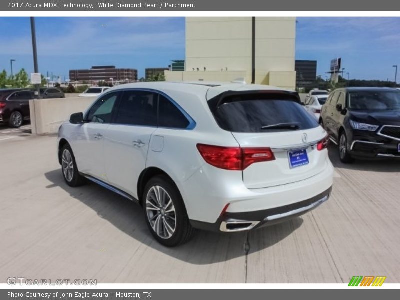 White Diamond Pearl / Parchment 2017 Acura MDX Technology