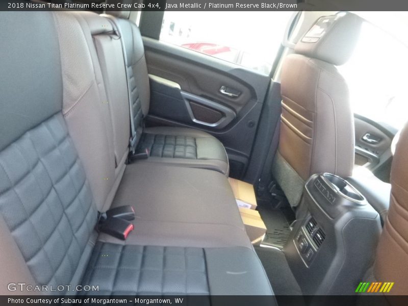 Rear Seat of 2018 Titan Platinum Reserve Crew Cab 4x4