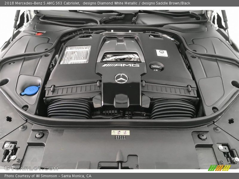  2018 S AMG S63 Cabriolet Engine - 4.0 Liter biturbo DOHC 32-Valve VVT V8