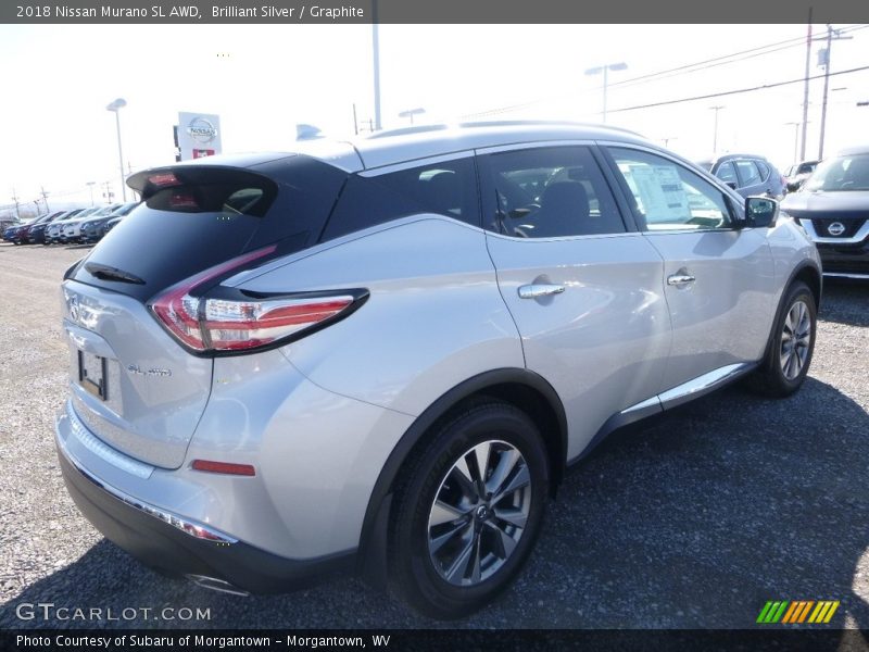 Brilliant Silver / Graphite 2018 Nissan Murano SL AWD