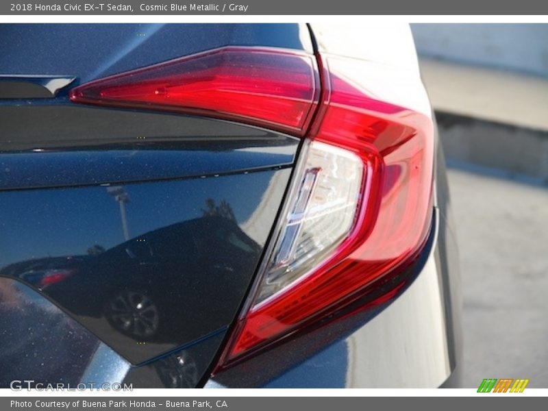 Cosmic Blue Metallic / Gray 2018 Honda Civic EX-T Sedan