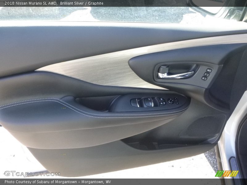 Brilliant Silver / Graphite 2018 Nissan Murano SL AWD