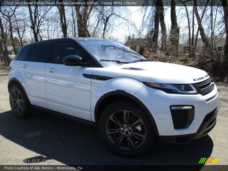 Yulong White / Ebony 2018 Land Rover Range Rover Evoque Landmark Edition