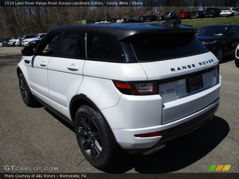 Yulong White / Ebony 2018 Land Rover Range Rover Evoque Landmark Edition