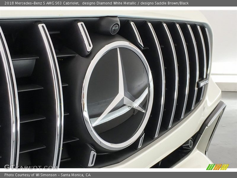 designo Diamond White Metallic / designo Saddle Brown/Black 2018 Mercedes-Benz S AMG S63 Cabriolet