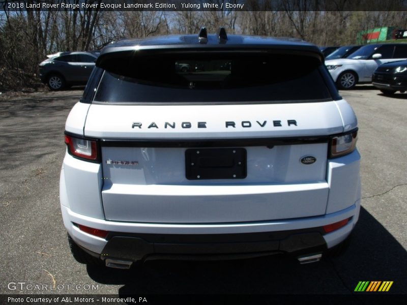 Yulong White / Ebony 2018 Land Rover Range Rover Evoque Landmark Edition
