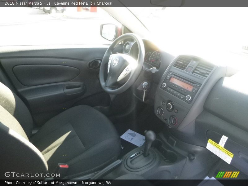 Cayenne Red Metallic / Charcoal 2018 Nissan Versa S Plus