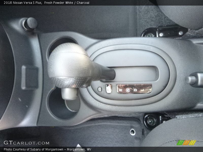 Fresh Powder White / Charcoal 2018 Nissan Versa S Plus