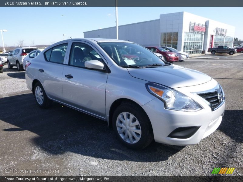 Brilliant Silver / Charcoal 2018 Nissan Versa S