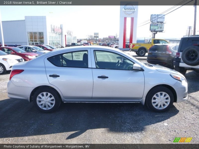 Brilliant Silver / Charcoal 2018 Nissan Versa S