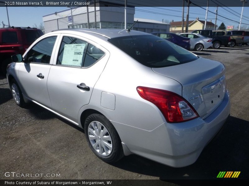 Brilliant Silver / Charcoal 2018 Nissan Versa S