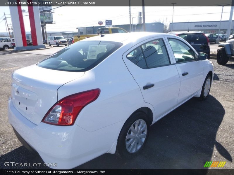 Fresh Powder White / Charcoal 2018 Nissan Versa S