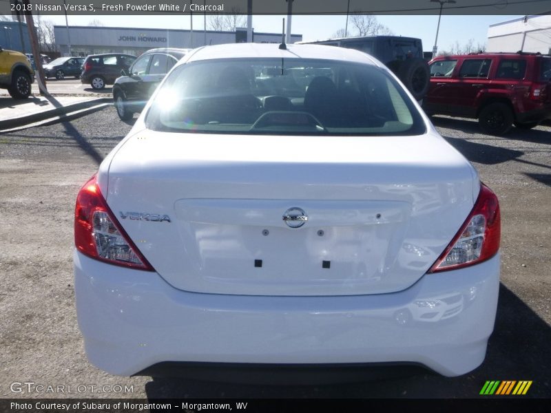 Fresh Powder White / Charcoal 2018 Nissan Versa S