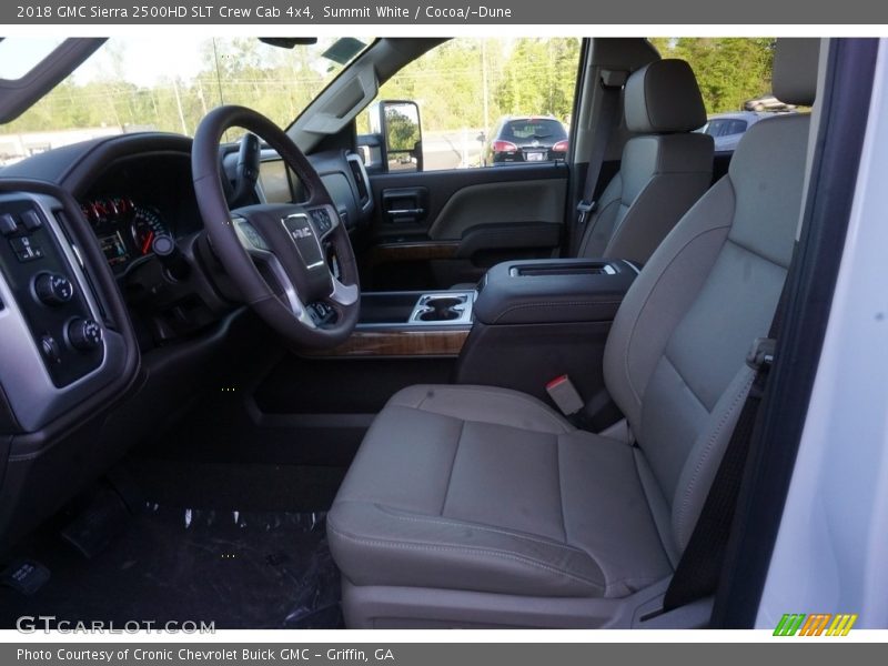 Summit White / Cocoa/­Dune 2018 GMC Sierra 2500HD SLT Crew Cab 4x4