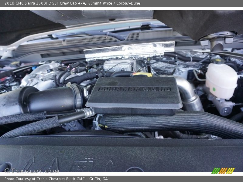 Summit White / Cocoa/­Dune 2018 GMC Sierra 2500HD SLT Crew Cab 4x4