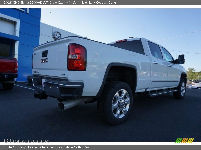 Summit White / Cocoa/­Dune 2018 GMC Sierra 2500HD SLT Crew Cab 4x4