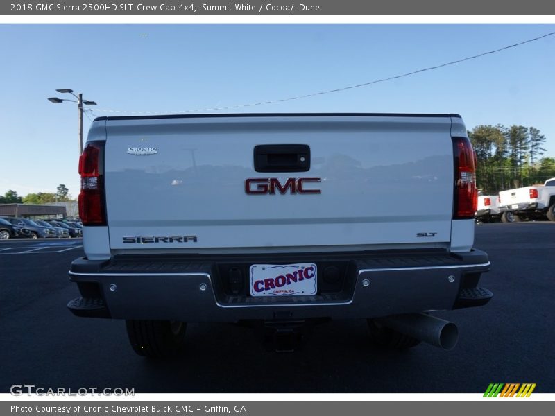 Summit White / Cocoa/­Dune 2018 GMC Sierra 2500HD SLT Crew Cab 4x4