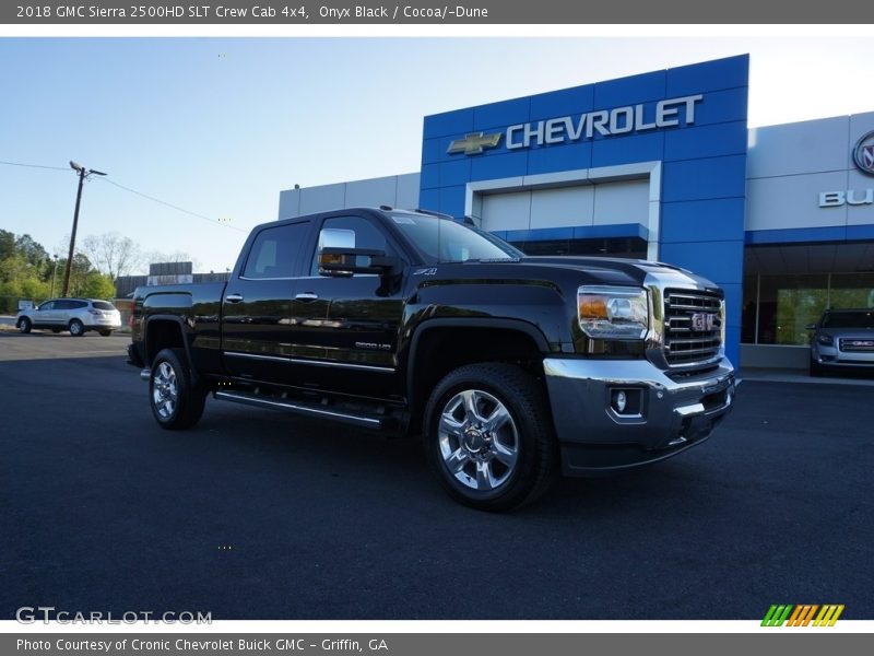 Onyx Black / Cocoa/­Dune 2018 GMC Sierra 2500HD SLT Crew Cab 4x4