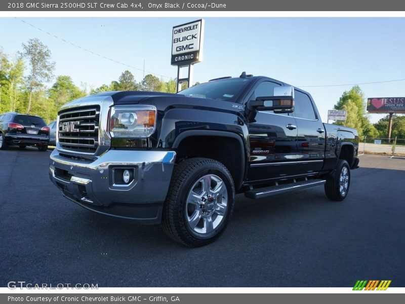 Onyx Black / Cocoa/­Dune 2018 GMC Sierra 2500HD SLT Crew Cab 4x4