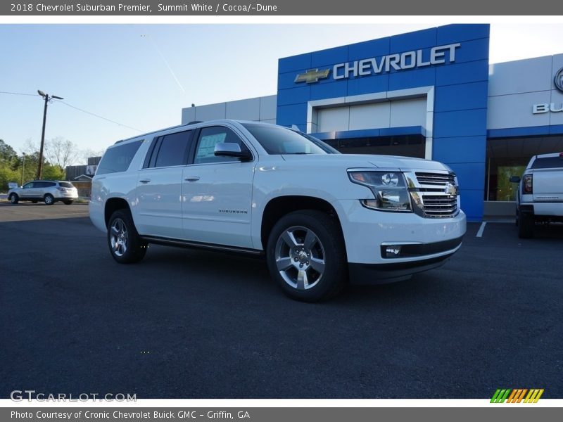 Summit White / Cocoa/­Dune 2018 Chevrolet Suburban Premier