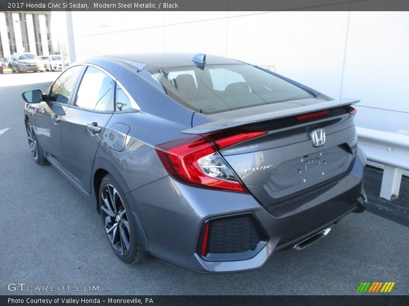 Modern Steel Metallic / Black 2017 Honda Civic Si Sedan