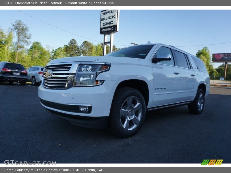 Summit White / Cocoa/­Dune 2018 Chevrolet Suburban Premier