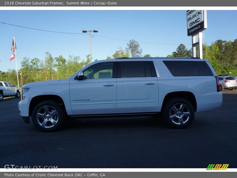 Summit White / Cocoa/­Dune 2018 Chevrolet Suburban Premier