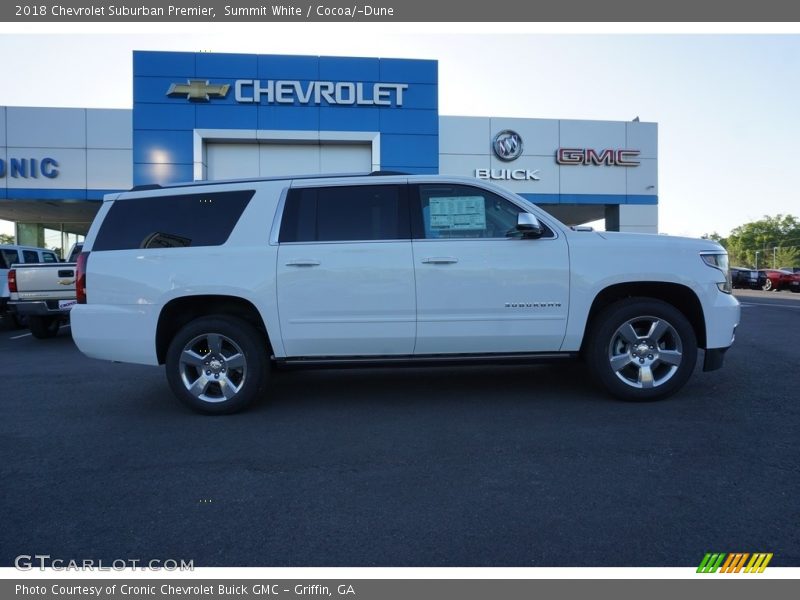Summit White / Cocoa/­Dune 2018 Chevrolet Suburban Premier