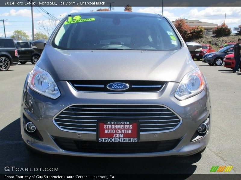 Ice Storm / Charcoal Black 2014 Ford C-Max Hybrid SEL