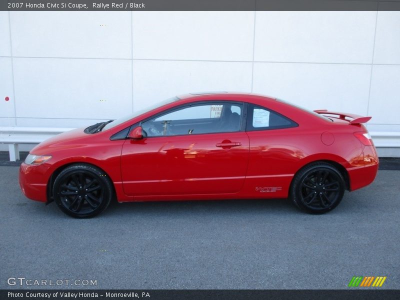 Rallye Red / Black 2007 Honda Civic Si Coupe