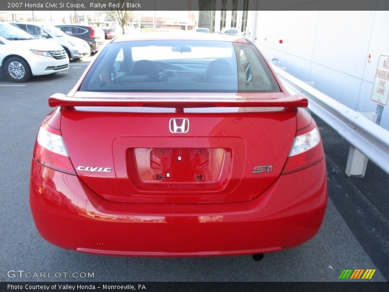 Rallye Red / Black 2007 Honda Civic Si Coupe