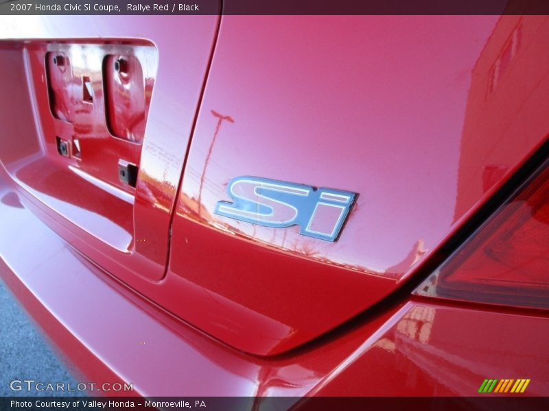 Rallye Red / Black 2007 Honda Civic Si Coupe