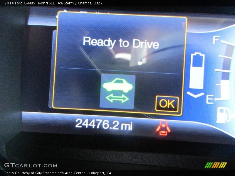 Ice Storm / Charcoal Black 2014 Ford C-Max Hybrid SEL