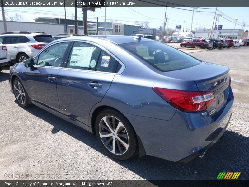 Twilight Blue Metallic / Titanium Gray 2018 Subaru Legacy 2.5i Limited