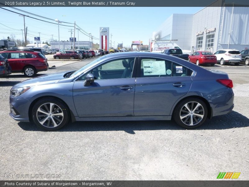 Twilight Blue Metallic / Titanium Gray 2018 Subaru Legacy 2.5i Limited