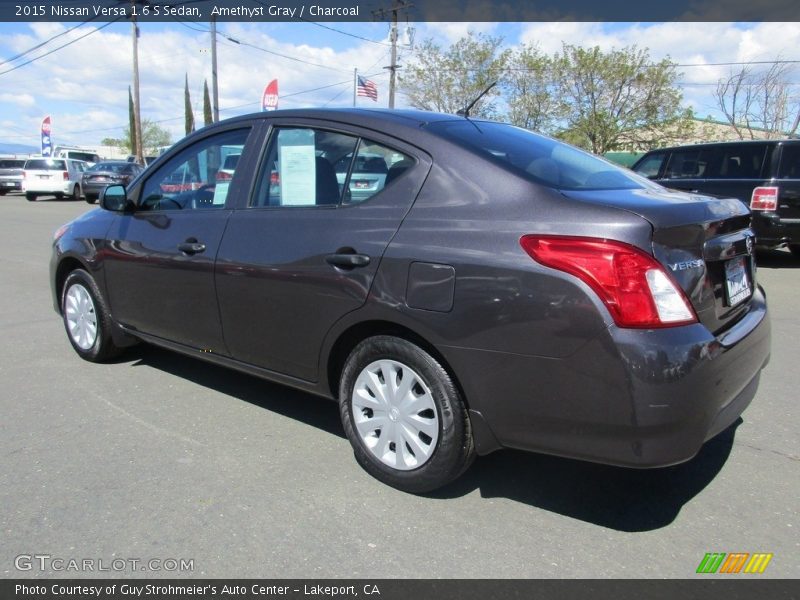 Amethyst Gray / Charcoal 2015 Nissan Versa 1.6 S Sedan