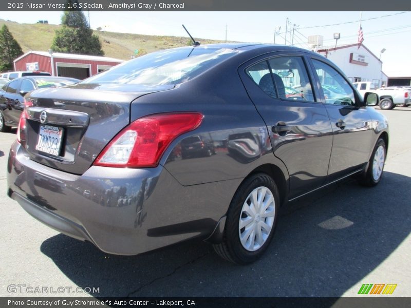 Amethyst Gray / Charcoal 2015 Nissan Versa 1.6 S Sedan