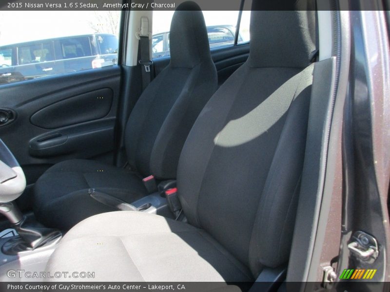Amethyst Gray / Charcoal 2015 Nissan Versa 1.6 S Sedan