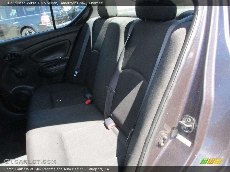 Amethyst Gray / Charcoal 2015 Nissan Versa 1.6 S Sedan